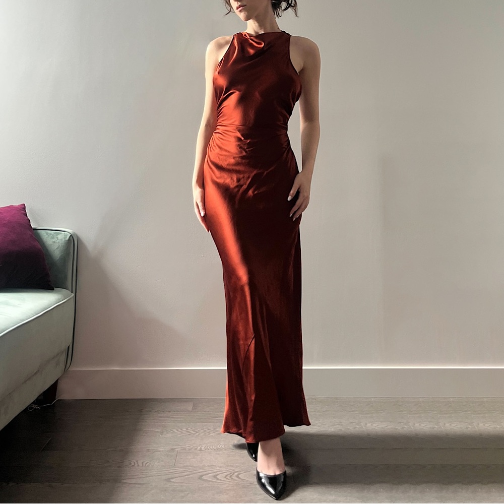 Reformation Casette Silk Dress